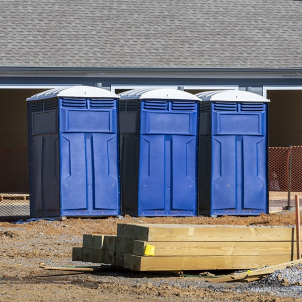 what is the maximum capacity for a single porta potty in Marshallville GA